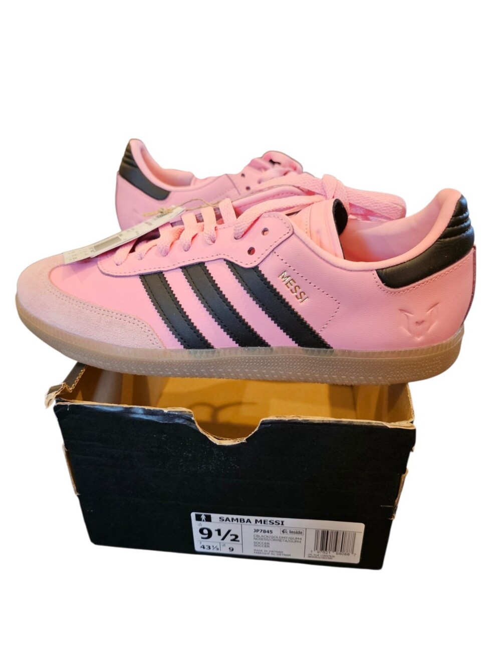 Adidas Samba Messi Pink Black Gum Sneakers Men’s 9.5 / Women’s 10.5​ NWT / NIB